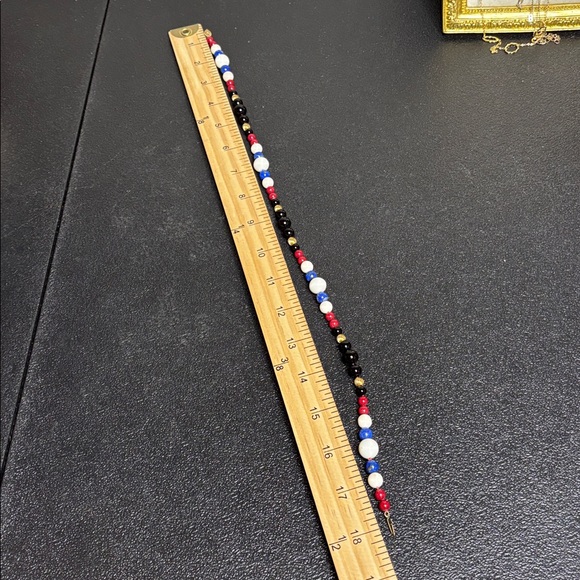 Vintage Stone Glass Beaded Necklace - Picture 7 of 8